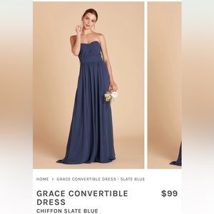 Birdy Grey - Grace Convertible Dress - Slate Blue